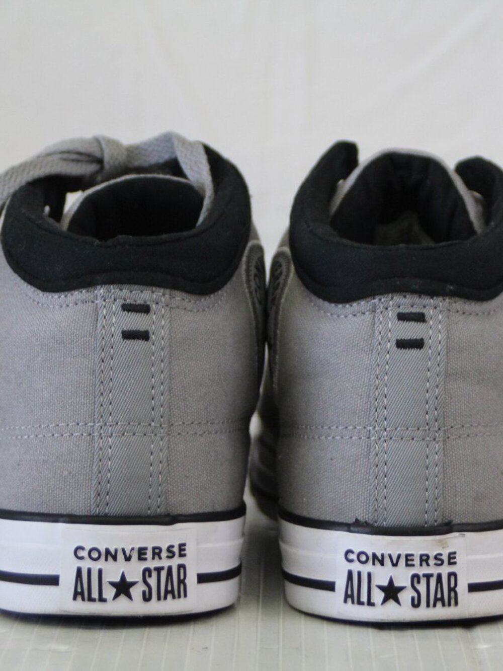 Converse Chuck Taylor All Star Street Mid Gray Black Sneakers Men’s Size 9 - Picture 4 of 6